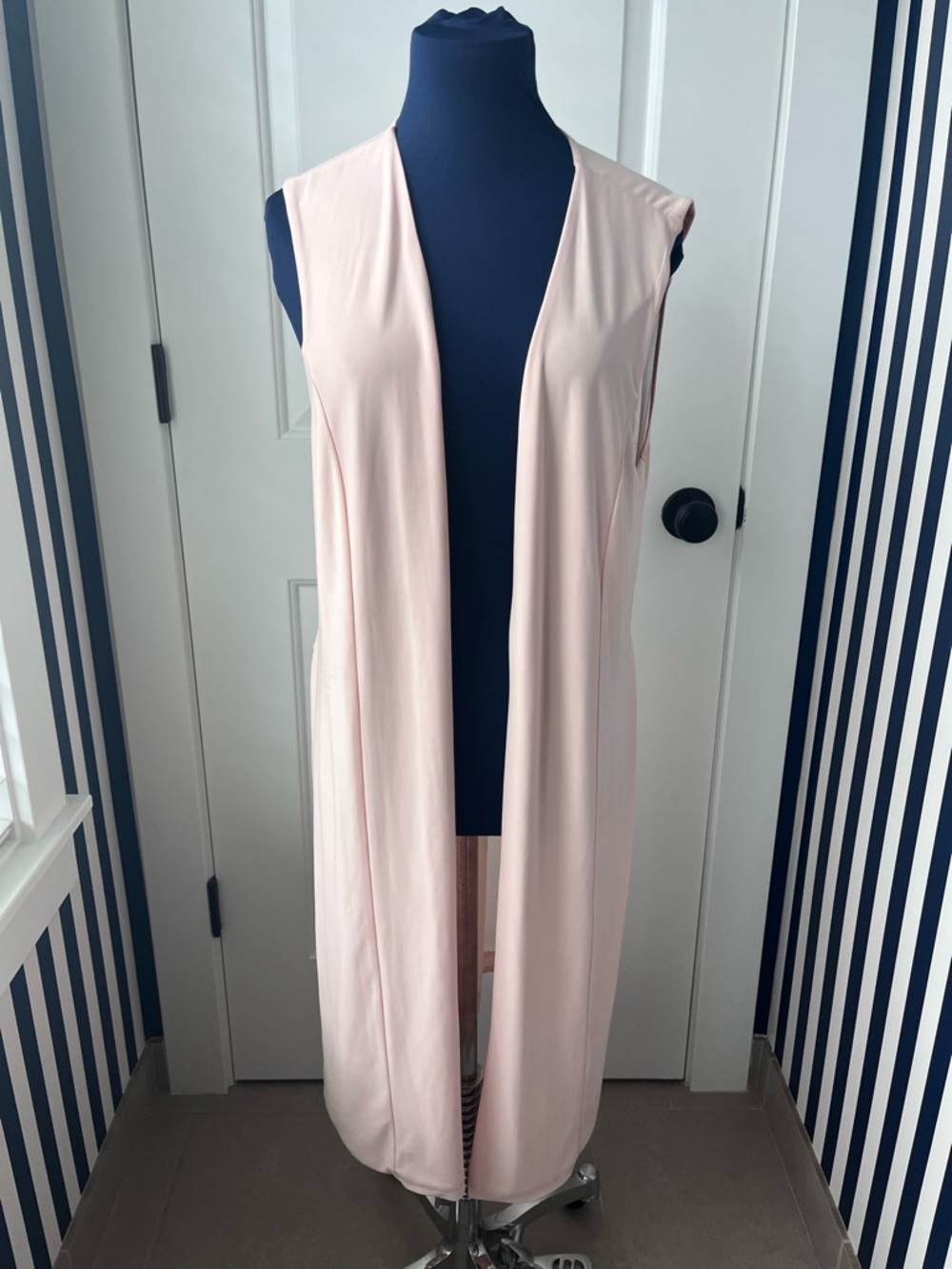 DKNY Pink Sleeveless Open-Front Layering Vest Sz M